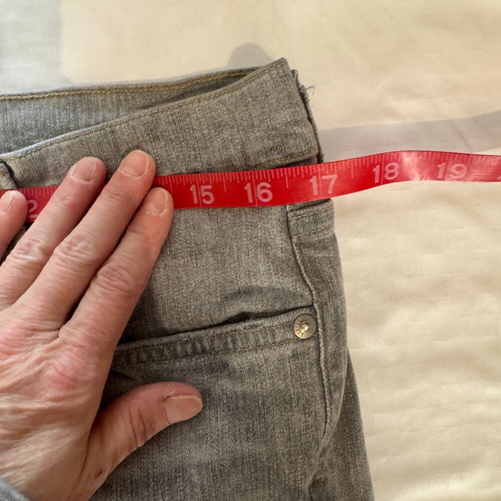 Agolde | Feel Good Sophie High Rise Crop Distressed Gray Denim Jeans - Picture 10 of 11